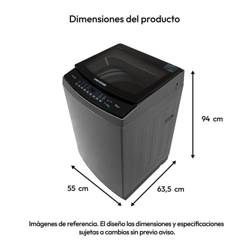 Lavadora Challenger Carga Superior 13 Kg CW5713 Gris