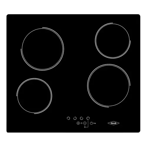 Estufa de Emportar Haceb 4 Puestos 60x51 cm Eléctrica Vitrocerámica 220V Negra